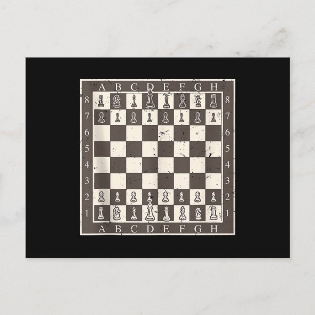 Carte Postale Costume de tableau d'échecs cool pour Halloween Dr (Devant)