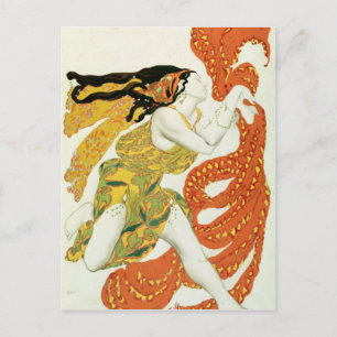 Carte Postale Costume design for a bacchante in Narcisse