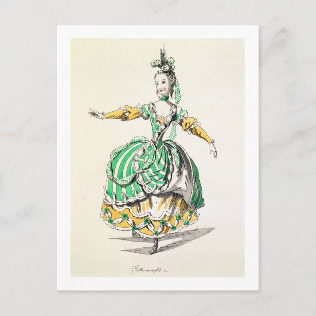 Carte Postale Costume design for Phrygienne, in Dardanus, a libr (Devant)