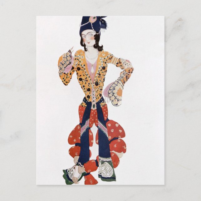 Carte Postale Costume pour Nijinsky dans le ballet (Devant)