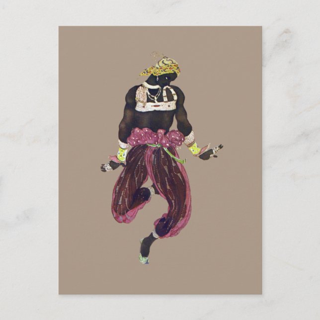 Carte Postale Costume pour Scheherazade par Léon Bakst (Devant)