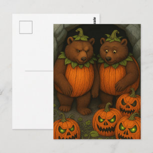 Carte Postale Costumes de couple d'ours