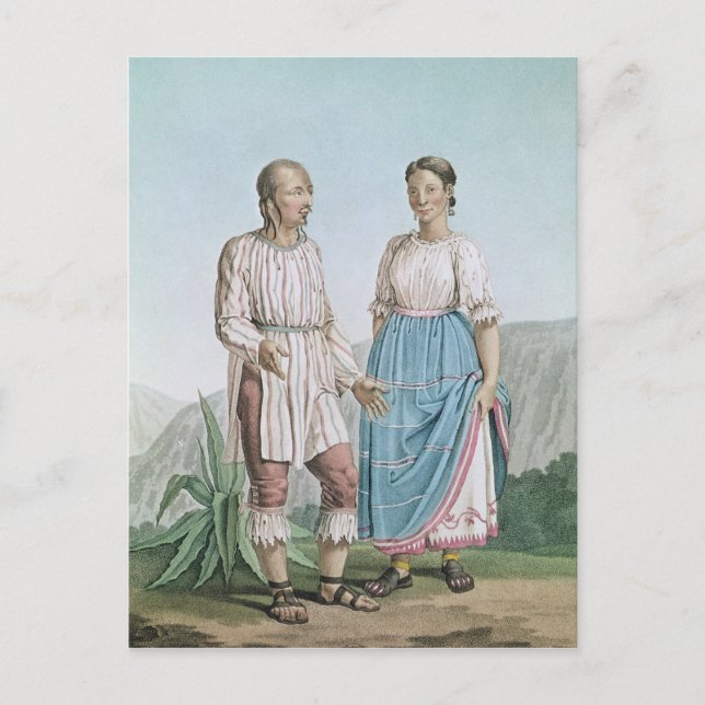 Carte Postale Costumes des Indiens de Michouacan (Devant)