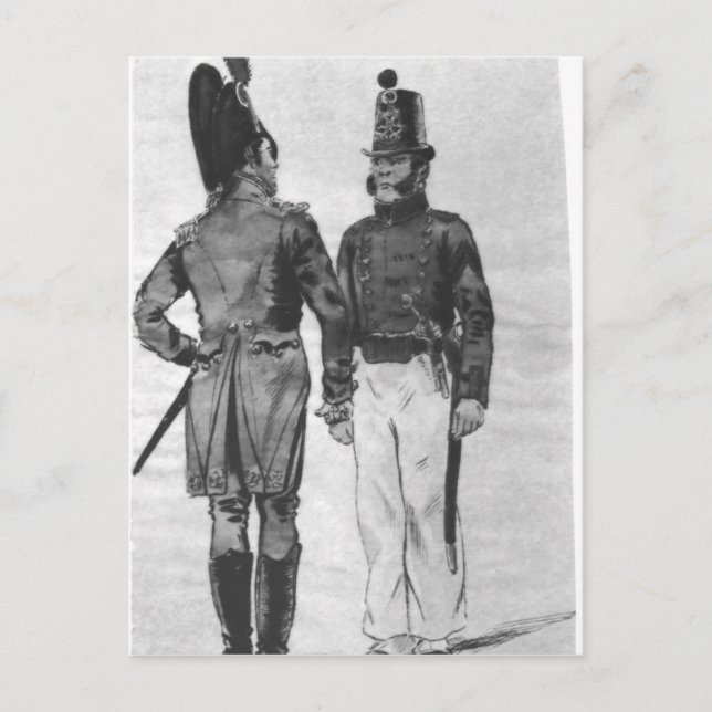 Carte Postale Costumes des Marines de 1804 à 1814 (Devant)