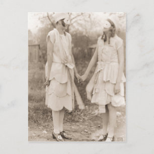 Carte Postale Costumes d'Halloween vintages