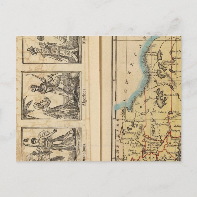 Carte Postale Costumes du Maine (Devant)
