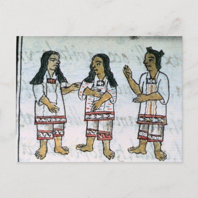 Carte Postale Costumes féminins aztèques (Devant)
