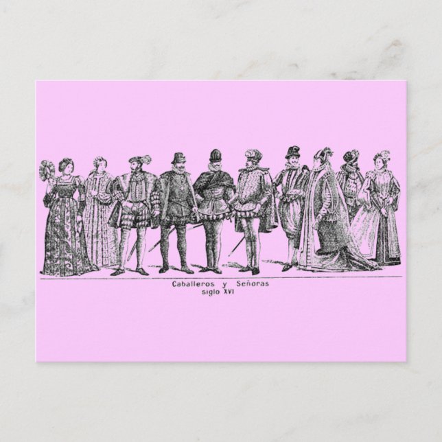 Carte postale Costumes historiques (Devant)