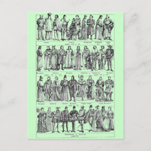 Carte Postale Costumes historiques