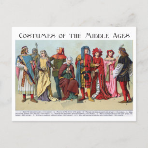 Carte Postale Costumes historiques du Moyen Age