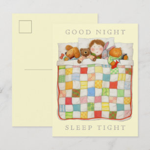 Carte postale COSY QUILT / Jaune