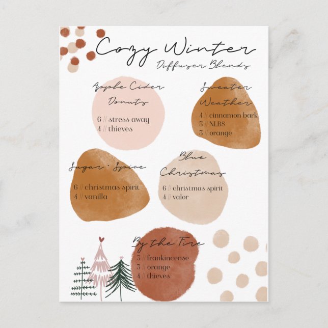 Carte postale Cosy Winter Diffuser Blu (Devant)