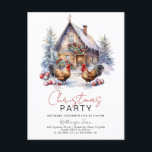 Carte Postale Cosy Winter Farm Pays Poulet Noël fête<br><div class="desc">Imaginez une ferme aquarellée pittoresque, chaque coup de pinceau embrassé avec la chaleur de la saison des fêtes. La ferme, charmante et rustique avec son bois et sa pierre usés, est assise sous une couverture de neige. Des cordes de lumières scintillantes sillonnent la cour de la cour, illuminant chaque recoin...</div>