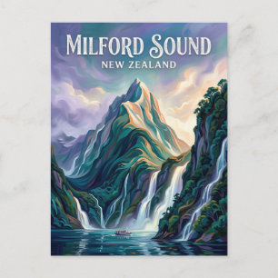 Carte Postale Côte Abel Tasman Nouvelle-Zélande