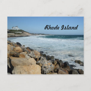Carte Postale côte accidentée de l'île Rhode