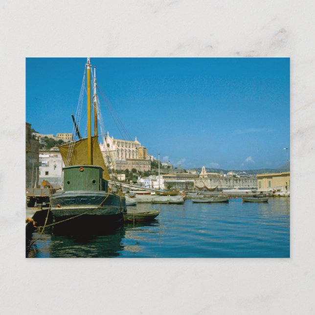 Carte Postale Côte amalfitaine, front de mer de Salerne (Devant)