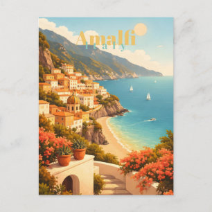 Carte Postale Côte amalfitaine Italie