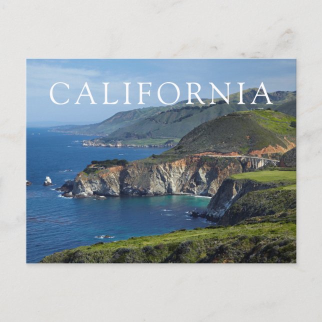 Carte Postale Côte centrale de Californie (Devant)