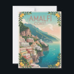 Carte Postale Côte d'Amalfi vintage<br><div class="desc">Revenez dans le temps avec cette carte postale vintage classique de la côte amalfitaine, qui présente ses magnifiques falaises, ses villages côtiers pittoresques et ses eaux méditerranéennes chatoyantes. Le style nostalgique évoque l'âge d'or du voyage, saisissant la beauté intemporelle et l'amour de cette destination italienne emblématique. Parfait pour les collectionneurs...</div>