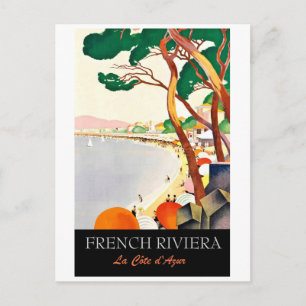 Carte Postale Côte d'Azur, côte, France