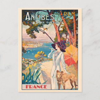 Carte Postale Côte d'Azur vintage