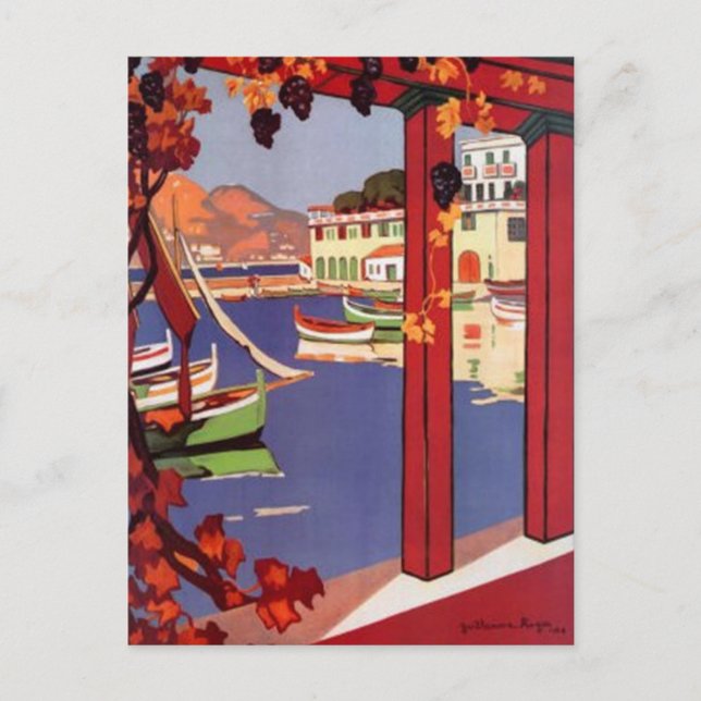 Carte Postale Côte d'Azur vintage, France - (Devant)