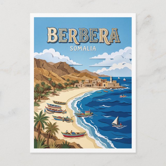 Carte Postale Côte de Berbera Somalie (Devant)