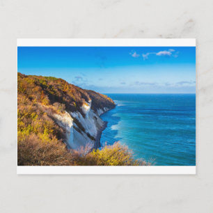 Carte Postale Côte de la mer Baltique sur l'île Moen au Danemark