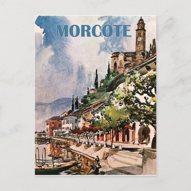 Carte Postale Côte de Morcote, lac de Lugano, Suisse (Devant)