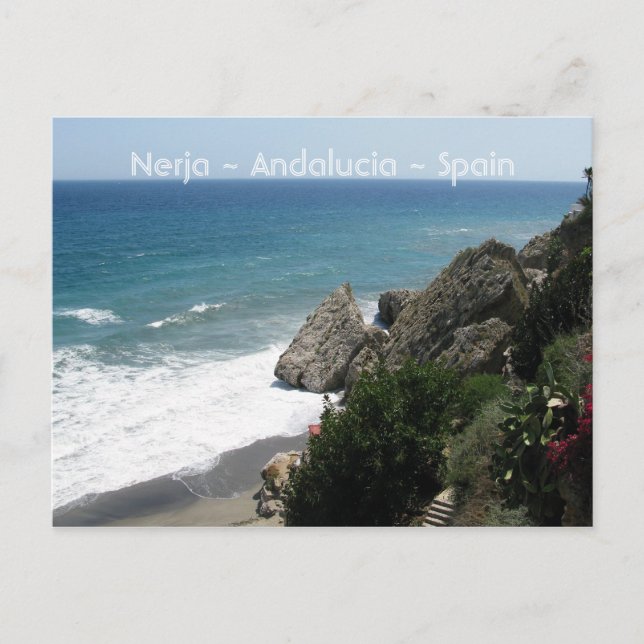 Carte Postale Côte de Nerja, Andalousie (Devant)