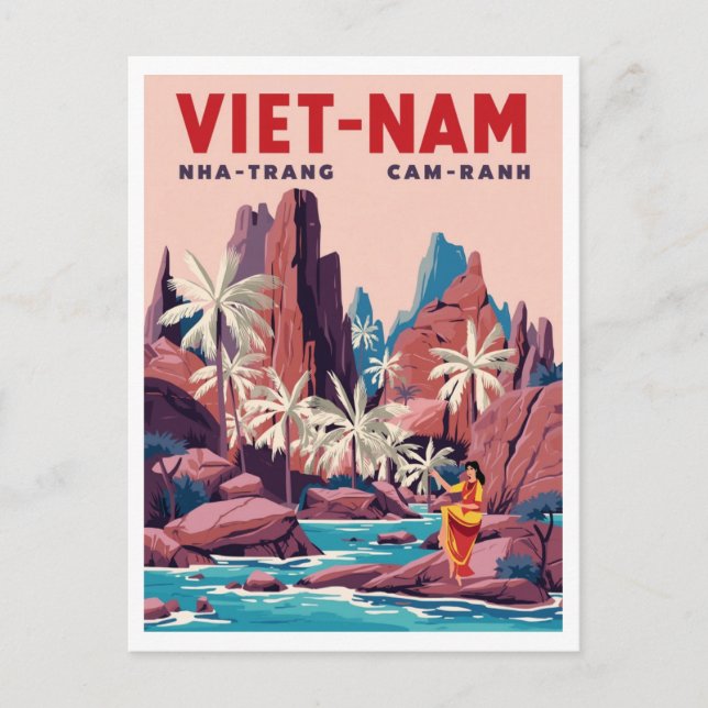 Carte Postale Côte de Nha Trang Cam Ranh (Devant)