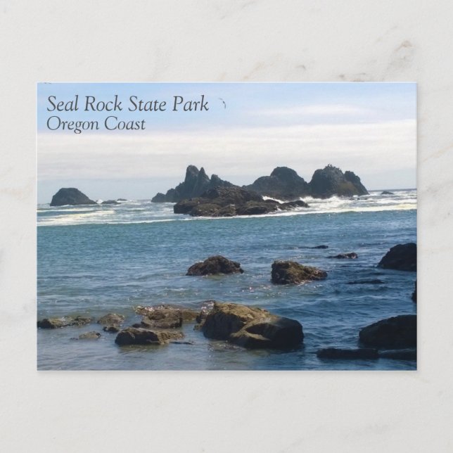 Carte Postale Côte de Seal Rock Oregon (Devant)