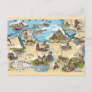 Carte Postale Côte d'Émeraude France