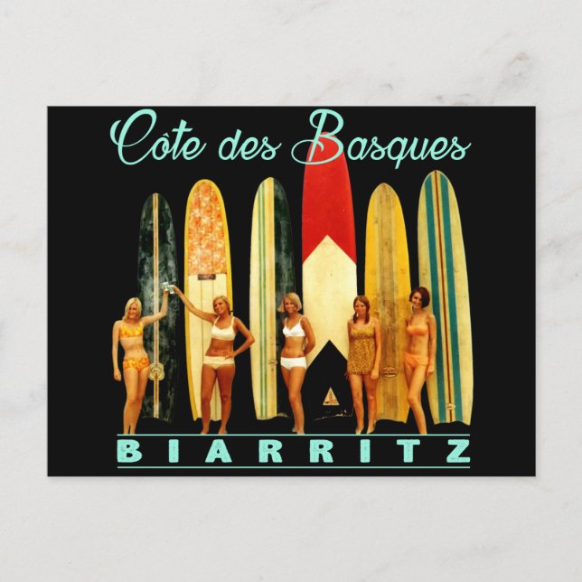 Carte Postale Côte des Basques Biarritz (Devant)