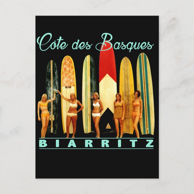 Carte Postale Côte des Basques Biarritz (Devant)