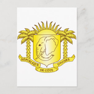 Carte Postale Côte d'Ivoire Armoiries CI