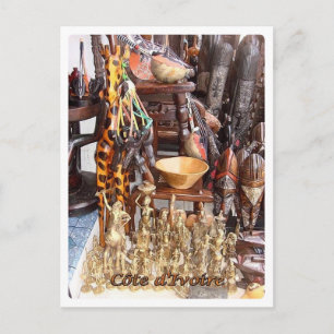 Carte Postale Côte d'Ivoire - Souvenir en magasin -
