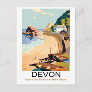 Carte Postale Côte du Devon, Angleterre