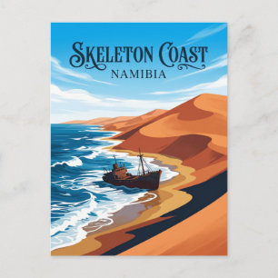 Carte Postale Côte du Skeleton Namibie