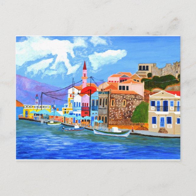 Carte Postale Côte grecque (Devant)