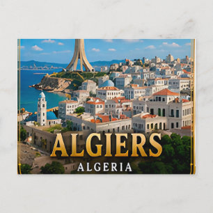 Carte Postale Côte méditerranéenne d'Alger et charme de la ville