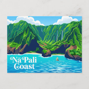 Carte Postale Côte Nā Pali Hawaii