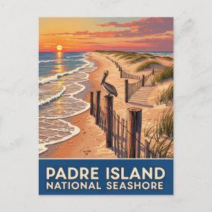 Carte Postale Côte nationale de l'île de Padre