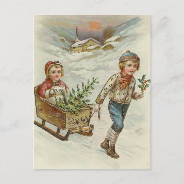 Carte Postale Côté | Noël vintage (Devant)