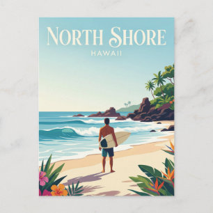 Carte Postale Côte Nord, Oahu Hawaï