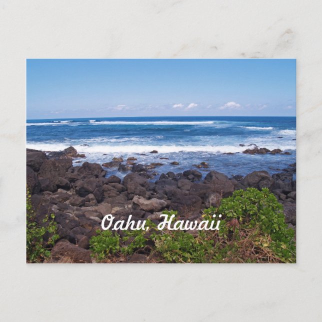 Carte Postale Côte Nord sur l'île d'Oahu à Hawaii (Devant)