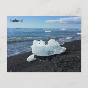 Carte Postale Côte par la lagune des glaciers, Islande