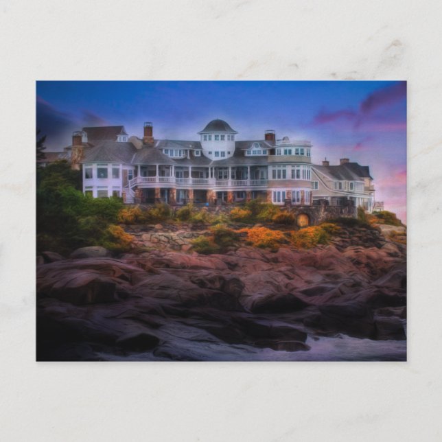 Carte Postale Côte pittoresque Sunrise Cape Neddick Maine (Devant)