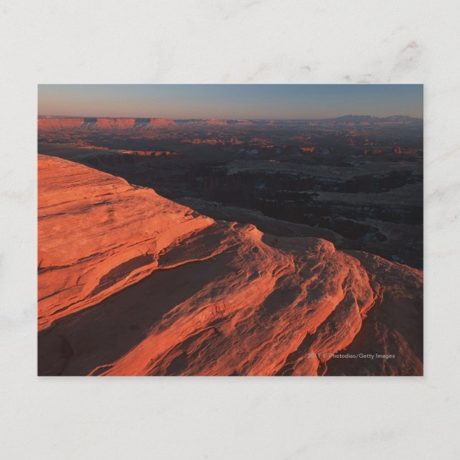 Carte Postale Côté Rocher Rouge Orange Dans L'Utah (Devant)