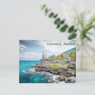 Carte Postale Côte rocheuse de Cozumel, Mexique